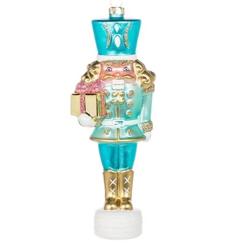 Turquoise Nutcracker Ornament