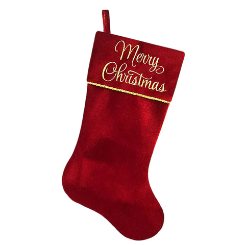 20.5" Red Merry Christmas Stocking