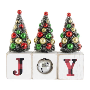 Joy Block Tree Figurine