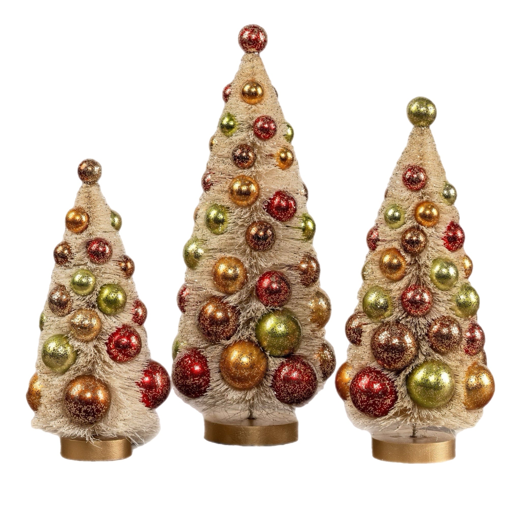 Assorted Bottlebrush Tree Figurine, INDIVIDUALLY SOLD