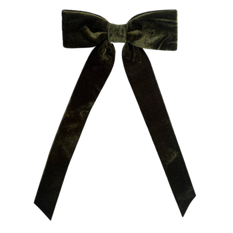 Green Clip On Bow Ornament