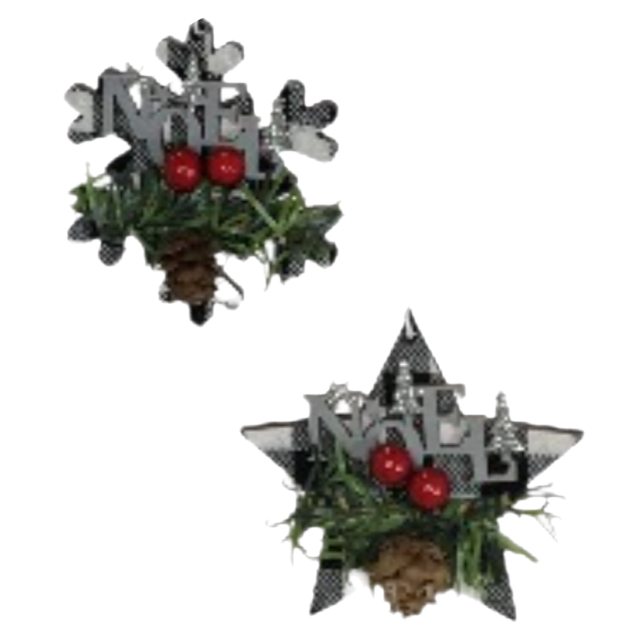 Assorted Plaid Saying Ornament, INDIVIDUALLY SOLD