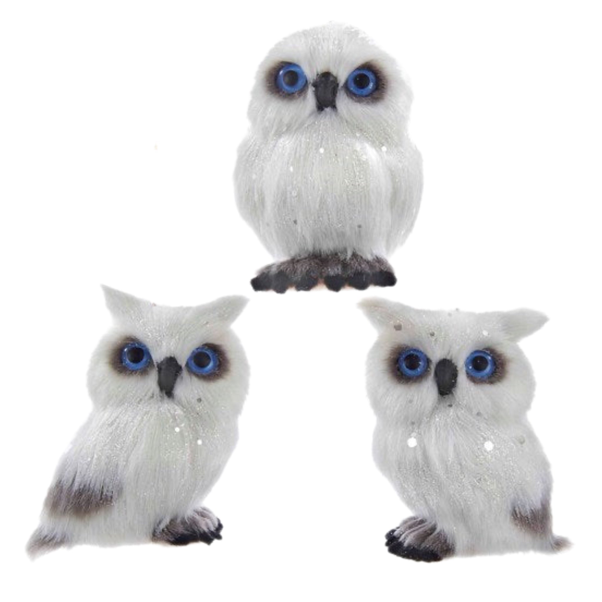 Assorted Owl With Blue Eyes Ornament, INDIVIDUALLY SOLD