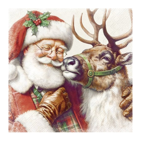 Reindeer Kisses Cocktail Napkin