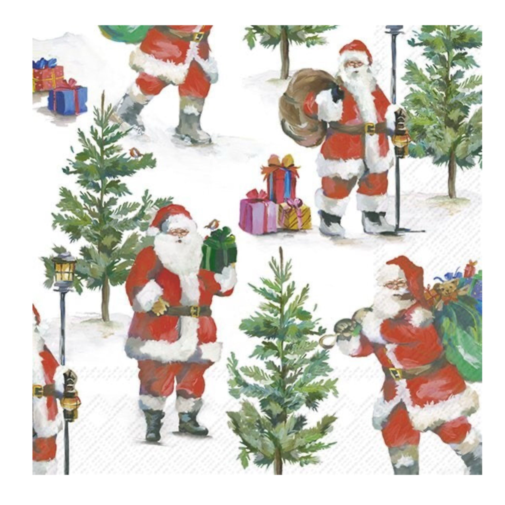 Santa & Trees Luncheon Napkin
