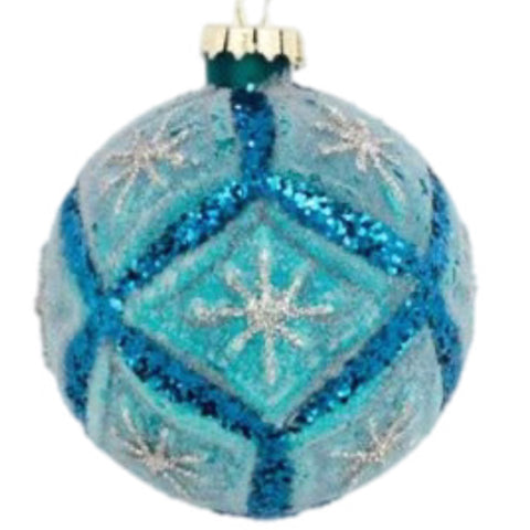 Blue Snowflake Ball