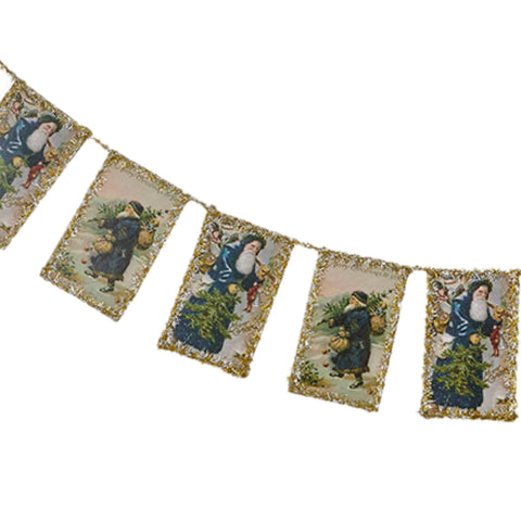 3.5' Vintage Postcard Garland