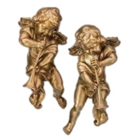 Assorted Cherub With Horn Ornament, INDIVIDUALLY SOLD