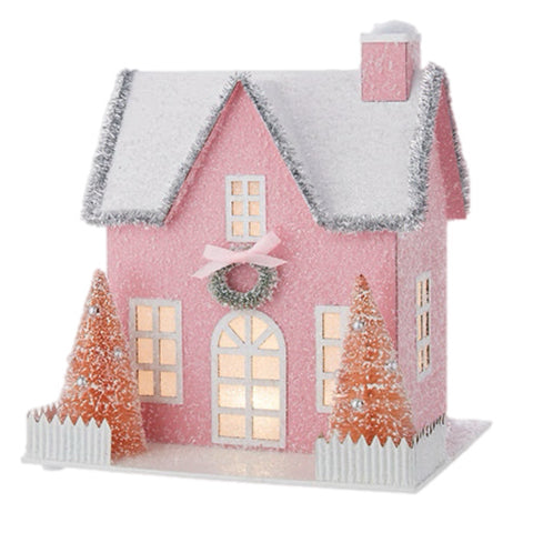 Pink House Figurine