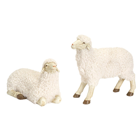 Assorted 7.5" Large Sheep Figurine, INDIVIDUALLY SOLD