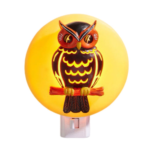 Owl With Full Moon Night Light