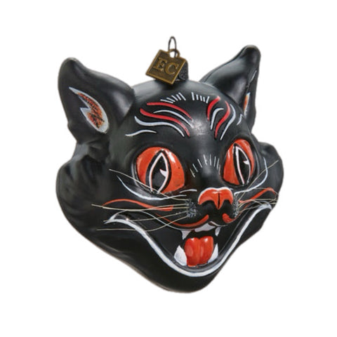 Black Cat Head Ornament