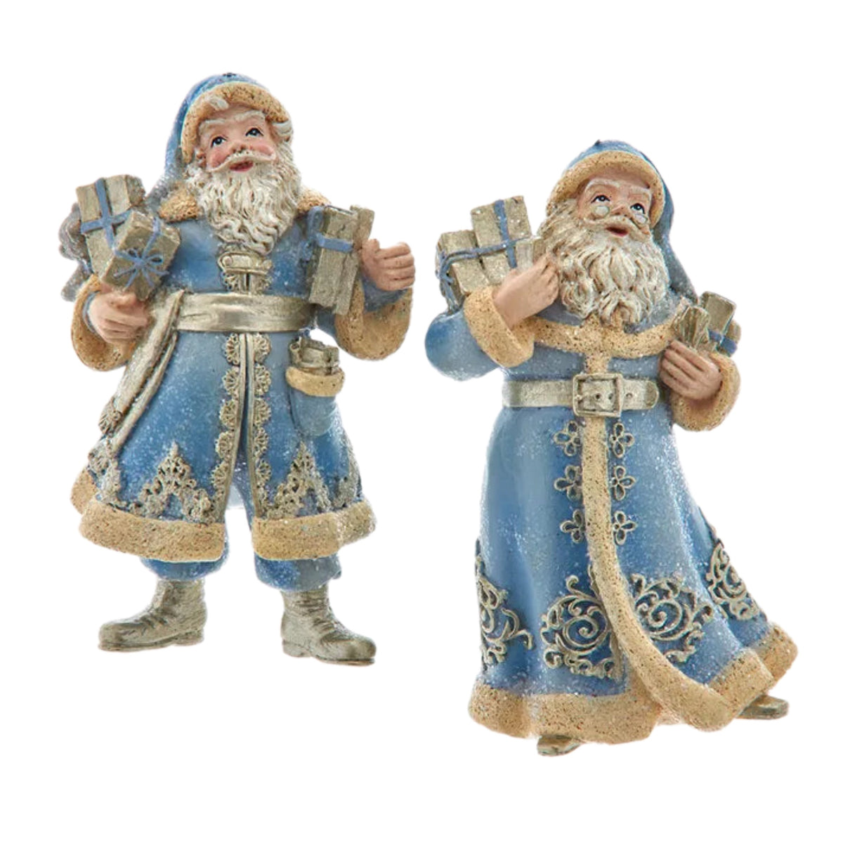 Assorted Blue Santa With Gifts Ornament, INDIVIDUALLY SOLD – Tinseltown ...