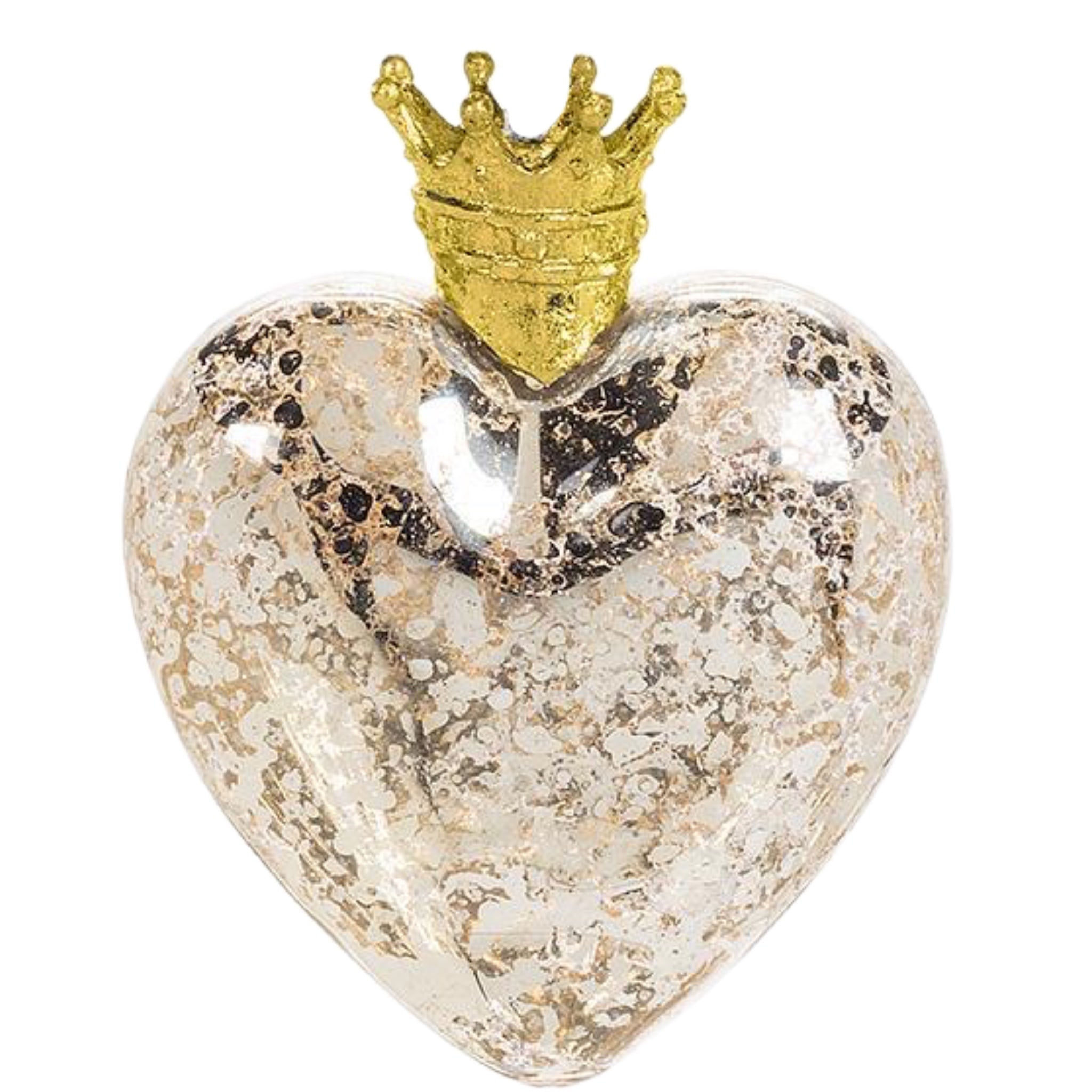 Heart With Crown Ornament