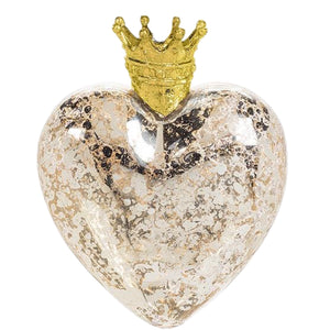 Heart With Crown Ornament