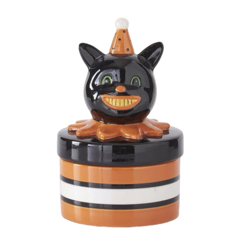 Small Black Cat Canister