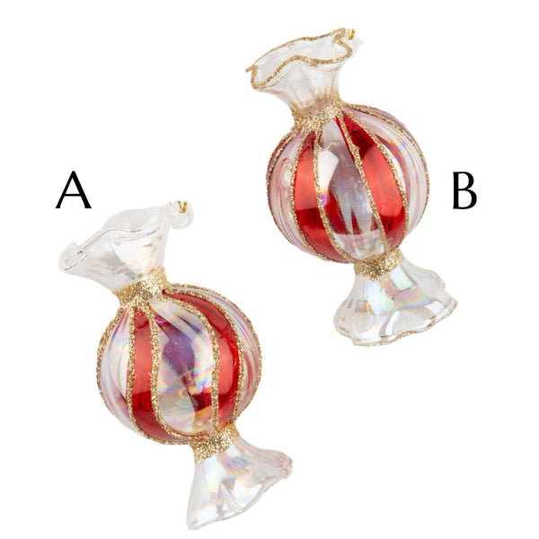 Assorted Peppermint Candy Ornament, INDIVIDUALLY SOLD