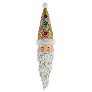 Jeweled Santa Head Ornament