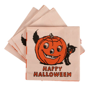 Happy Halloween Pumpkin Cocktail Napkin