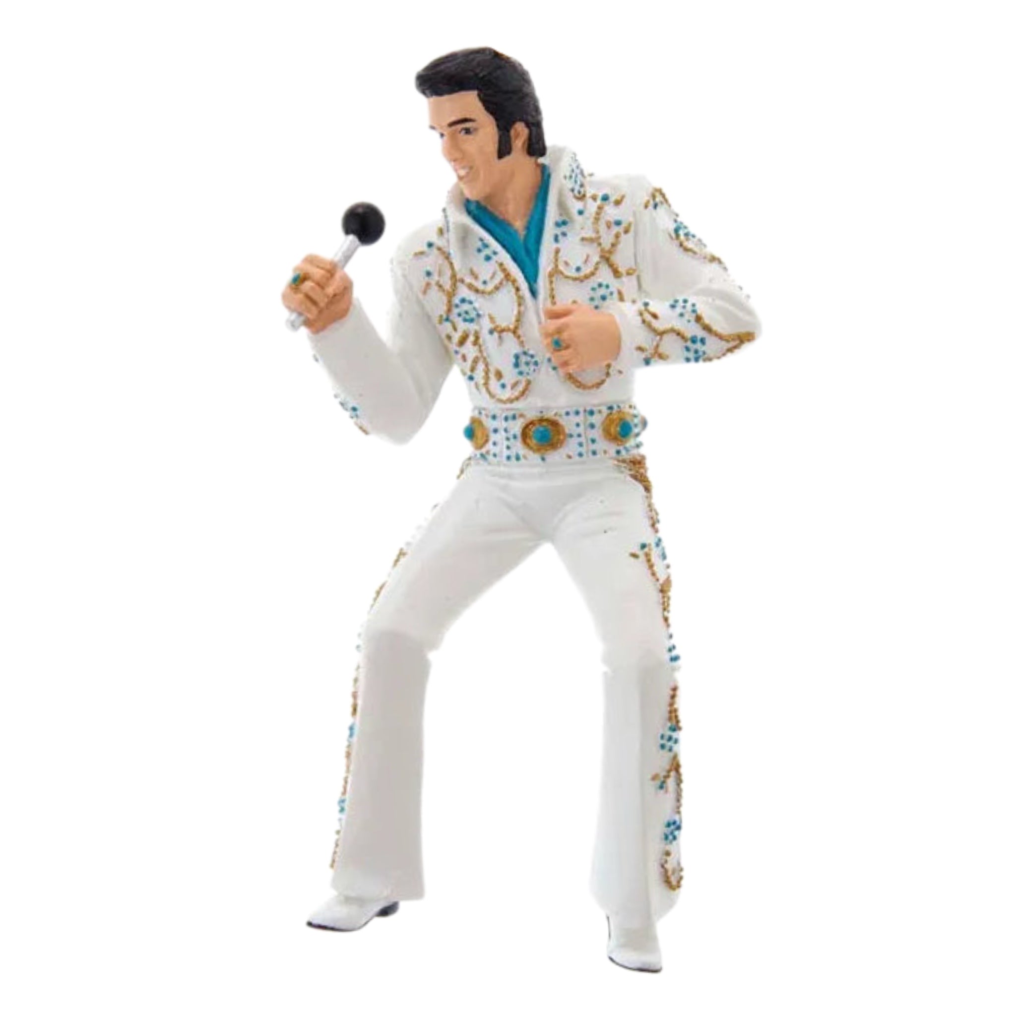 Elvis In Blue & White Jumpsuit Ornament