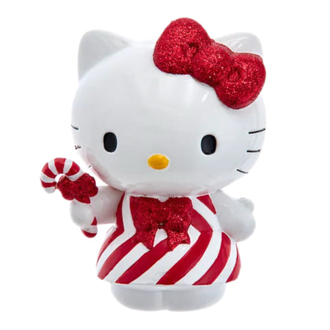 Hello Kitty Candy Cane Stripes Ornament