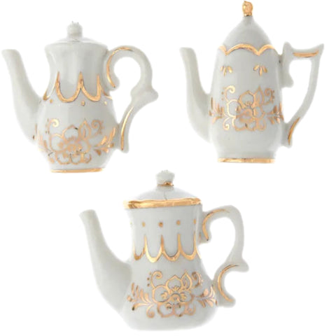Assorted Teapot Ornament, INDIVIDUALLY SOLD