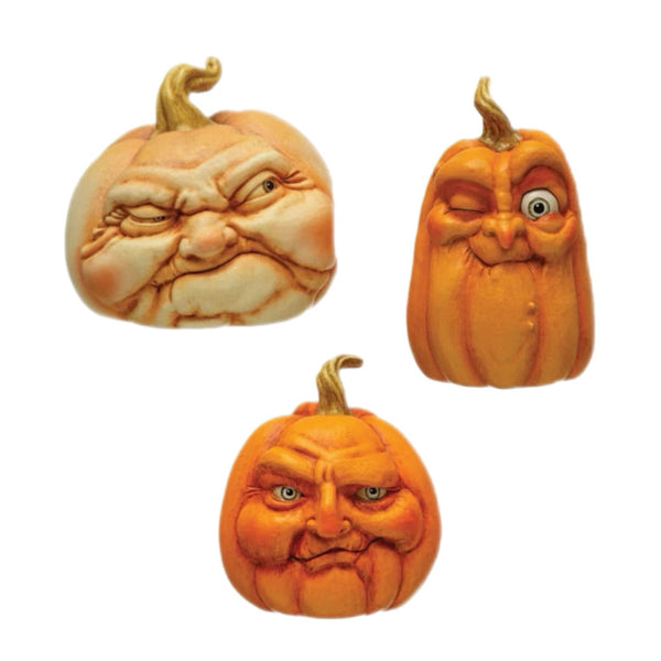Assorted Pumpkin Head Figurine, INDIVIDUALLY SOLD