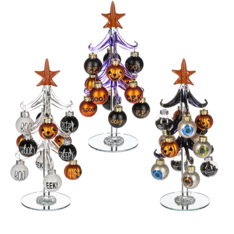 Assorted Halloween Tree With Ornaments Figurine, INDIVIDUALLY SOLD