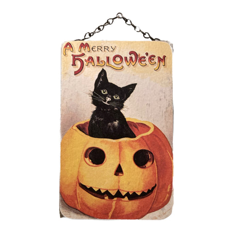 Halloween Cat Sign