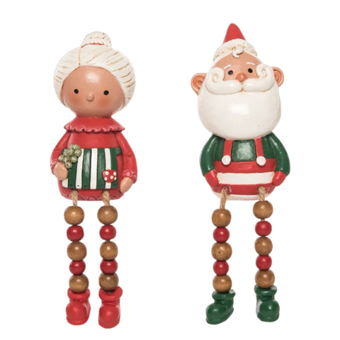 Assorted Mr. And Mrs. Claus Shelf Sitter Figurine, INDIVIDUALLY SOLD