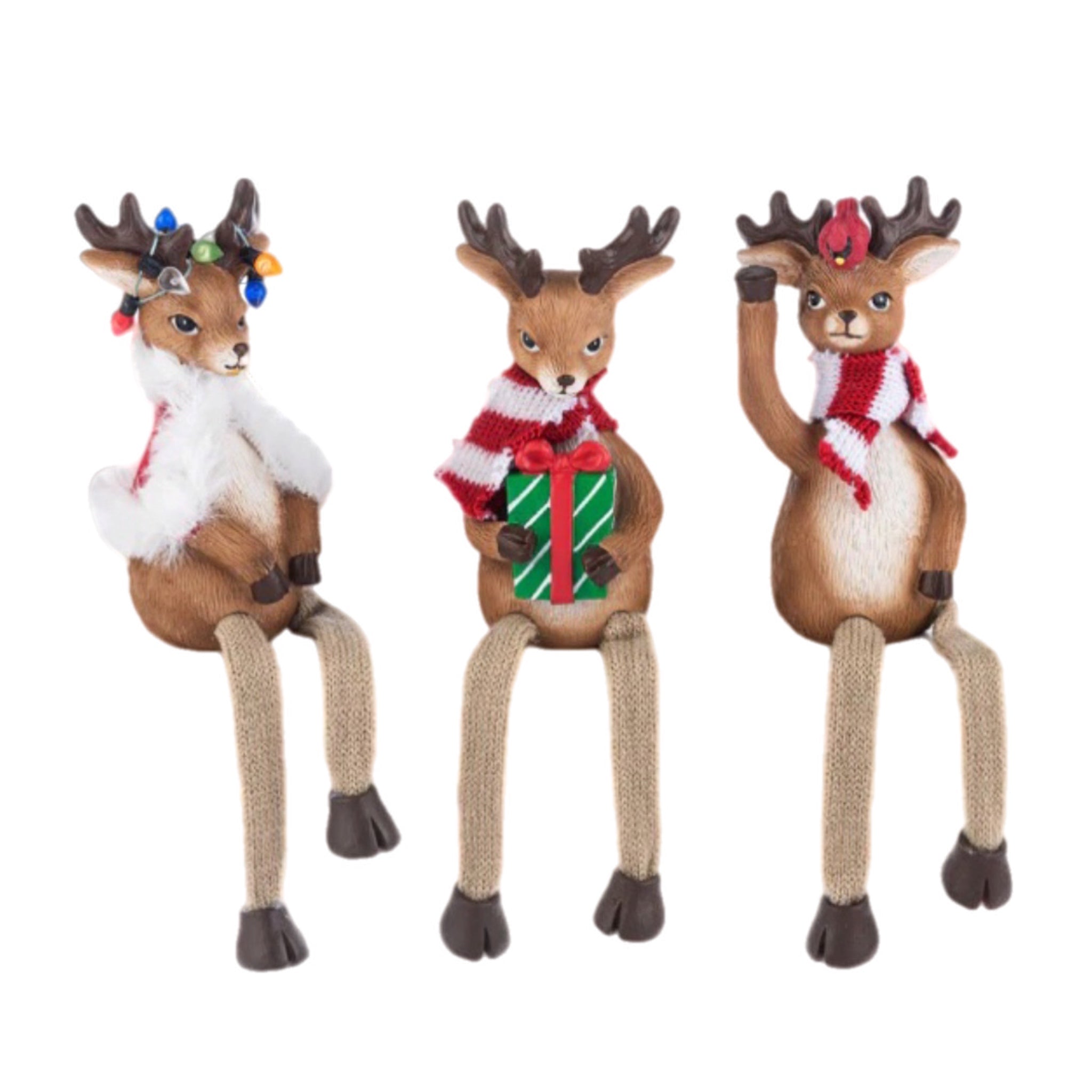 Assorted Deer Shelf Sitter Figurine, INDIVIDUALLY SOLD