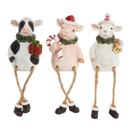 Assorted Farm Animal Shelf Sitter Figurine, INDIVIDUALLY SOLD