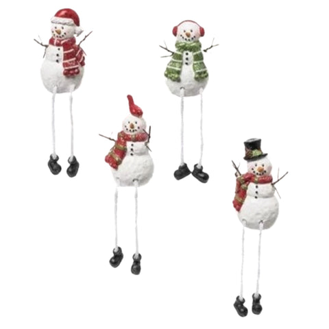 Assorted Snowman Shelf Sitter Figurine, INDIVIDUALLY SOLD