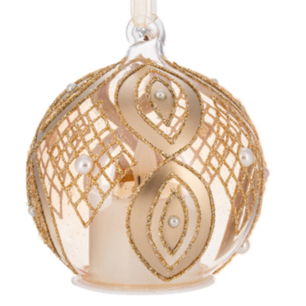 Assorted Champagne LED Candle Ball, INDIVIDIALLY SOLD
