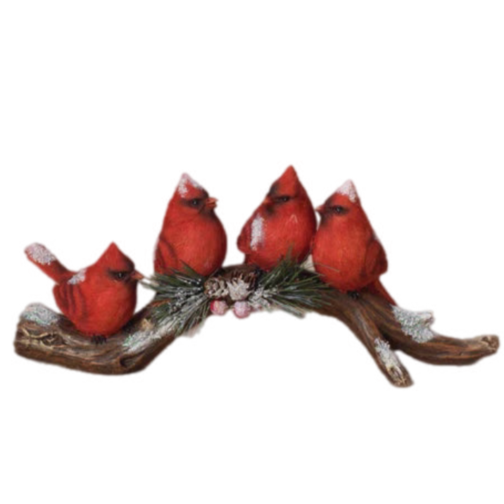 Cardinals On Branch Figurine