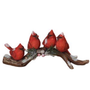 Cardinals On Branch Figurine