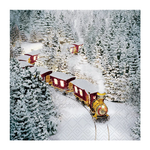 Polar Express Cocktail Napkin