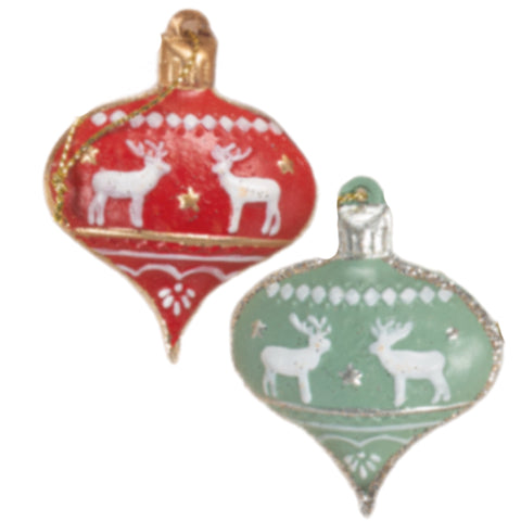 Assorted Reindeer Onion Ornament, INDIVIDUALLY SOLD