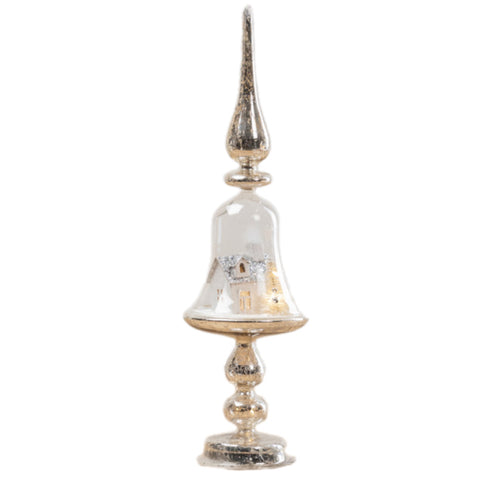 Lit Church In Finial Figurine