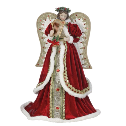 Angel In Velvet Dress Figurine