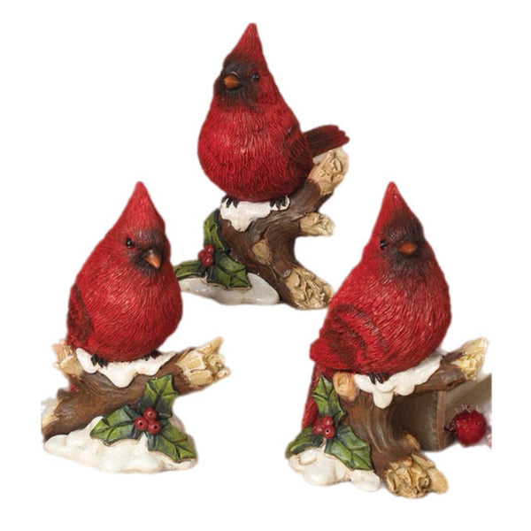 Assorted Cardinal On Branch Figurine, INDIVIDUALLY SOLD