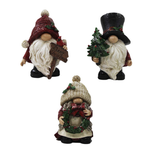 Assorted Gnome Figurine, INDIVIDUALLY SOLD