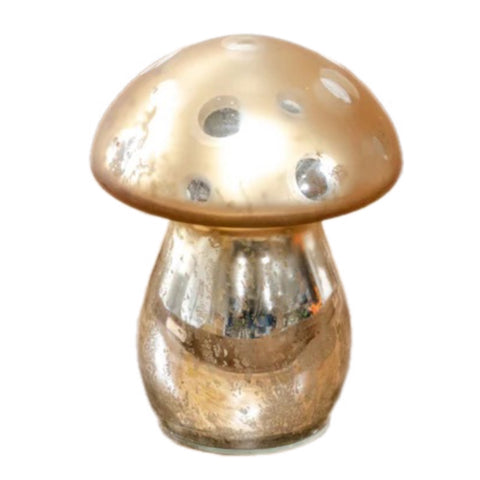 Small Gold Mushroom Figurine