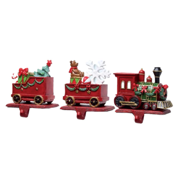 Train Stocking Holder, Set Of 3