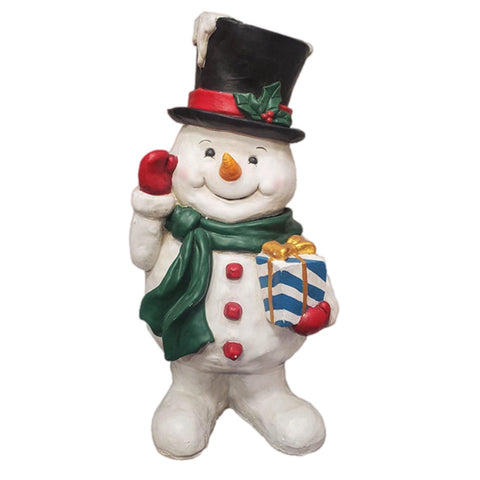 3' Waving Snowman Figurine