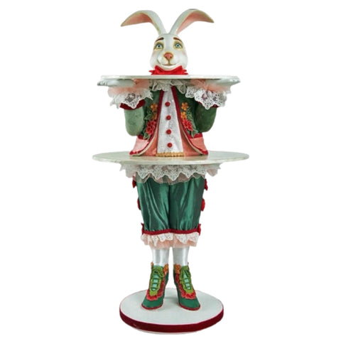 2' Tiered Rabbit Stand Figurine