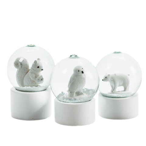 Assorted Mini Animal Snowglobe Ornament, INDIVIDUALLY SOLD