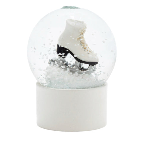 Mini Figure Skate Snowglobe Ornament