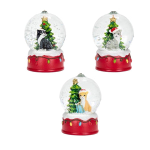 Assorted Mini Cat Snowglobe Ornament, INDIVIDUALLY SOLD