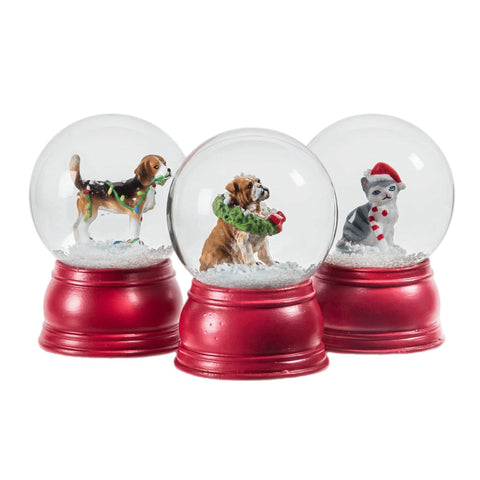 Assorted Mini Cat And Dog Snowglobe, INDIVIDUALLY SOLD